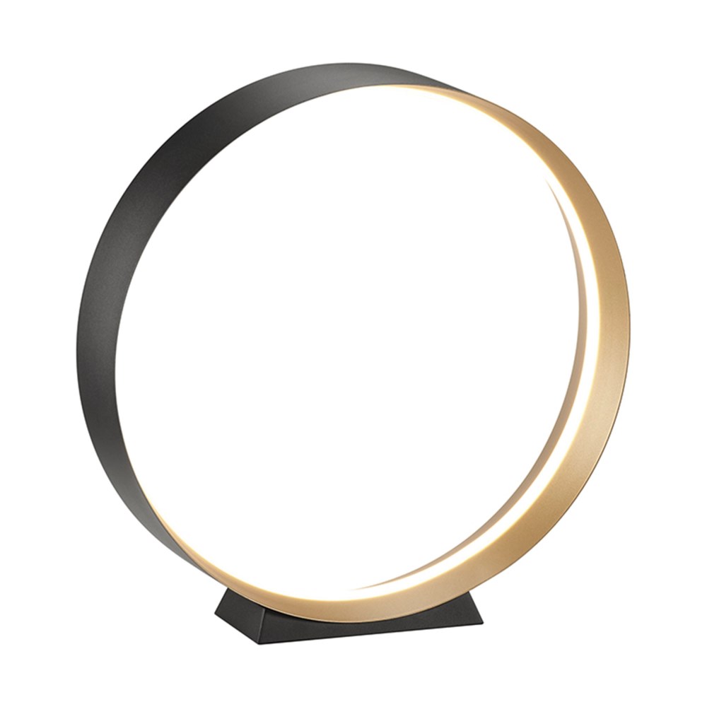 Musterring Tischleuchte Loop Schwarz-Gold