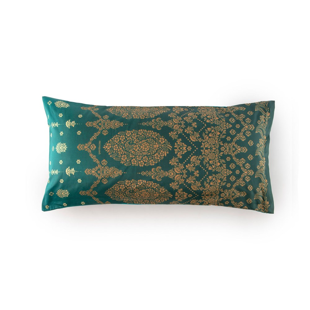 Kissenhülle Gold Decor V1 smaragd | smaragd | 40 x 80 cm