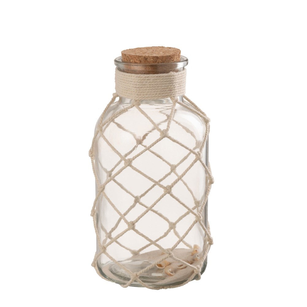 Deko Vase Muschel transparent