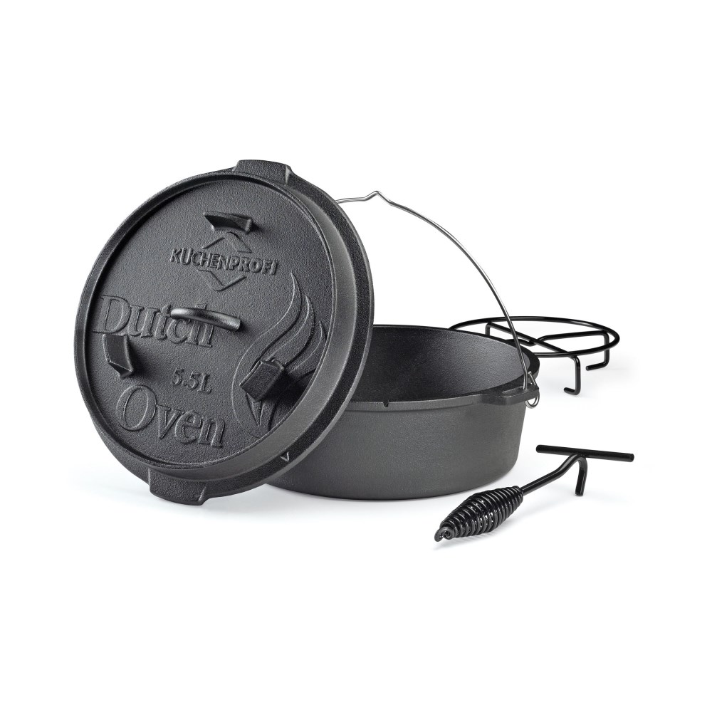 Dutch Oven 5,5l Bbq schwarz
