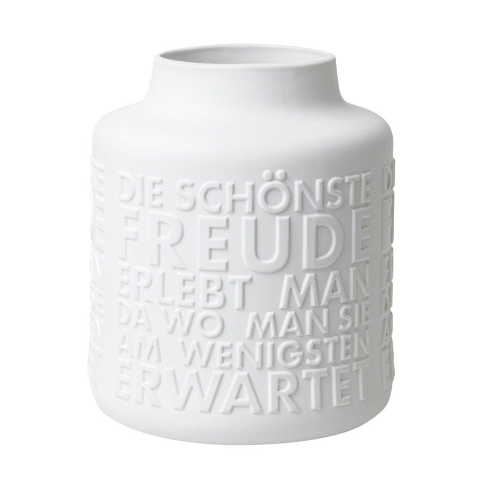 räder Vase Freude weiß