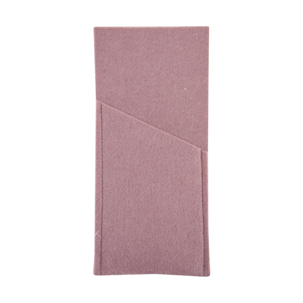 Bestecktasche Filz rosenquarz